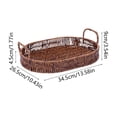 thumbnail image 2 of Woven Storage Basket with Handles — Versatile Plastic Fruit, Snack, and Bathroom Organizer for Home, Kitchen, and Office Decor, 2 of 5