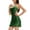 Green, variant on Sparkling Fringe Latin Dance Dress For Women Sequin Performance Wear Backless Design Stage Ballroom Glamour Plus Size Elegant