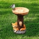 thumbnail image 3 of Adorno de mapache con base de cristal de girasol - Pequeño acento de decoración para la mesa, la repisa o la estantería, 3 of 3