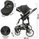 thumbnail image 5 of Carriola para Bebé Asiento Reversible Bambineto Acolchado Ruedas de Goma Plegable Cinturón de Seguridad - Ngero, 5 of 8