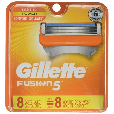Gillette Fusion 5 Power Cartridges 8 ea (Pack of 6)