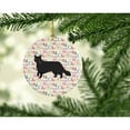 thumbnail image 2 of Black Chantilly Tiffany Cat Christmas Ceramic Ornament, 2 of 3