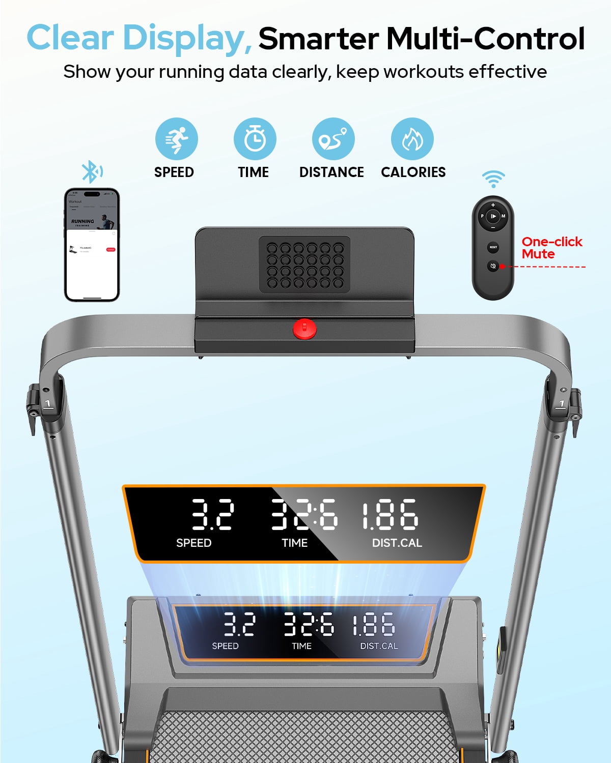 Walking Pad with 12% Incline/Adjustable Height Handle Bar, Upgraded 3.5HP Walking Pad with Handle Bar, 4 in 1 Foldable Treadmill with Incline, Electric Portable Treadmills for Home 350LBS, LED Displa
