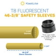thumbnail image 2 of KastLite T8 Fluorescent 48" Safety Sleeves | Yellow | Fits T8 Lamps Only | 1 1/4" Diameter | 6 Pack, 2 of 9