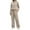 Beige, variant on Women'S Sweatsuits - Long Sleeve Sweatshirt With Sweatpants Set Womens Matching Sets Fall Womens Lounge Sets