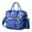 Blue-8, variant on Floral and Bee Print Insulated Lunch Tote - Leakproof & Waterproof Bag for Daily Use, Multi-Pocket