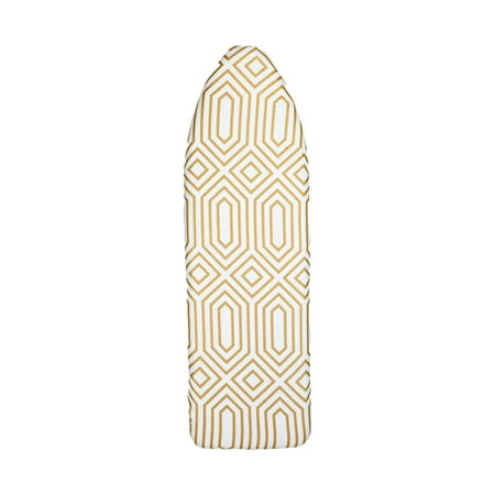 Simplify Scorch Resistant Ironing Board Cover & Pad in Gold