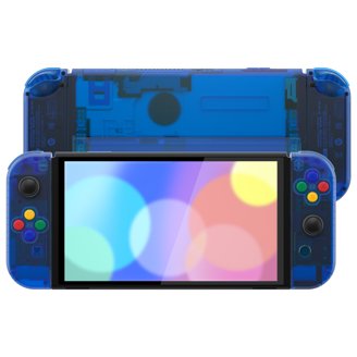 eXtremeRate Chameleon Green Purple Full Set Shell for Nintendo