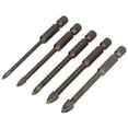 thumbnail image 2 of Brocas hexagonales de carburo multifuncionales para hormigón, 5 unidades, para granito y cerámica., 2 of 14