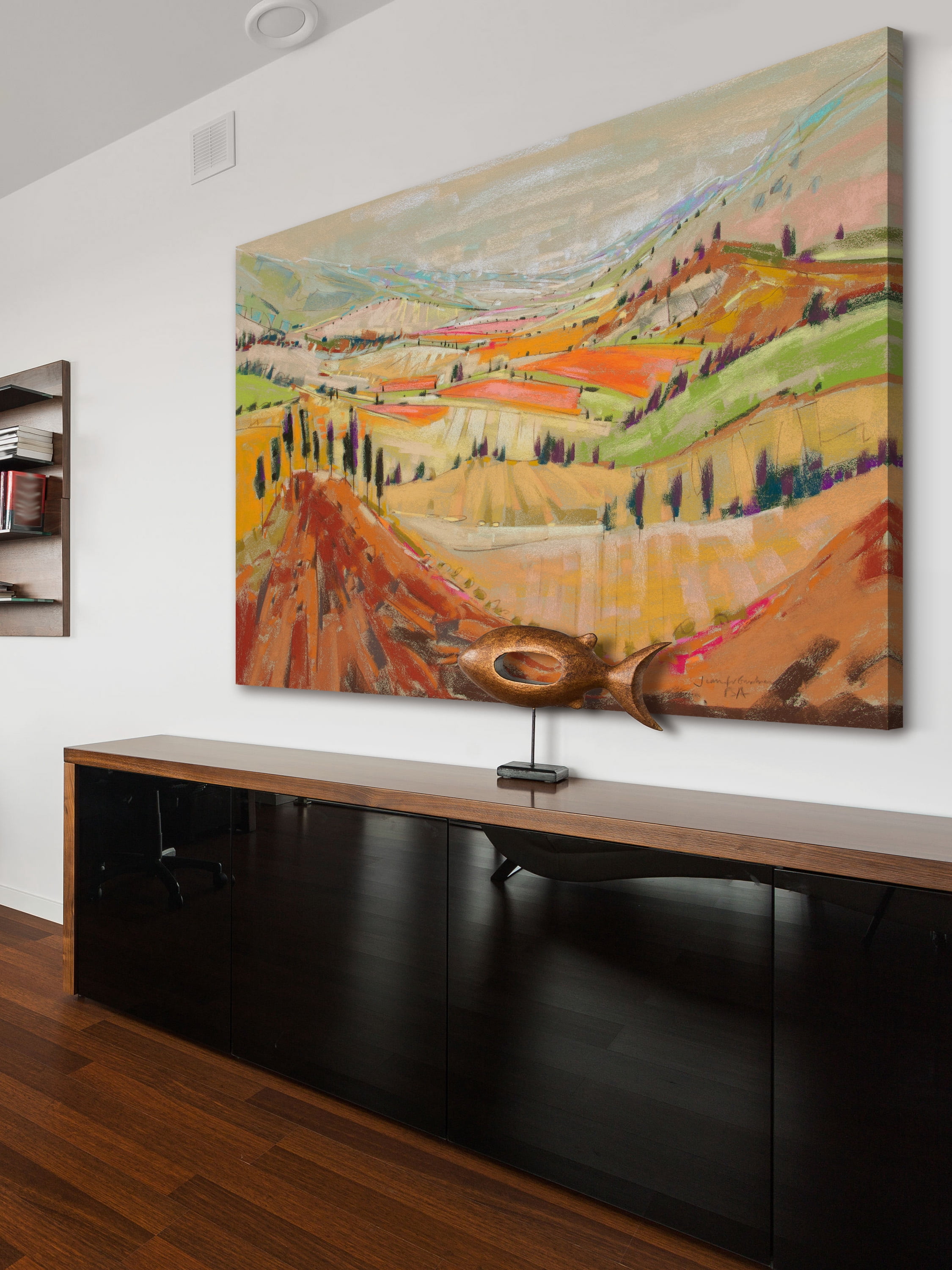 "Tuscany XI" Painting Print on Wrapped Canvas