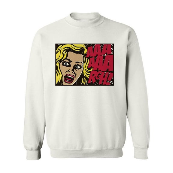Pop Art Design Sweatshirt Men -Image by Shutterstock, Male Large