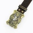 thumbnail image 4 of ibiyuan Belts For Men Western Cowboy Belt with Bull Head Buckle Punk Style for Men and Youth, 4 of 4