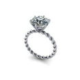 thumbnail image 4 of 5.00 Ct Stunning Round Real Moissanite Engagement Rings for Ladies Solid 950 Platinum, 4 of 8
