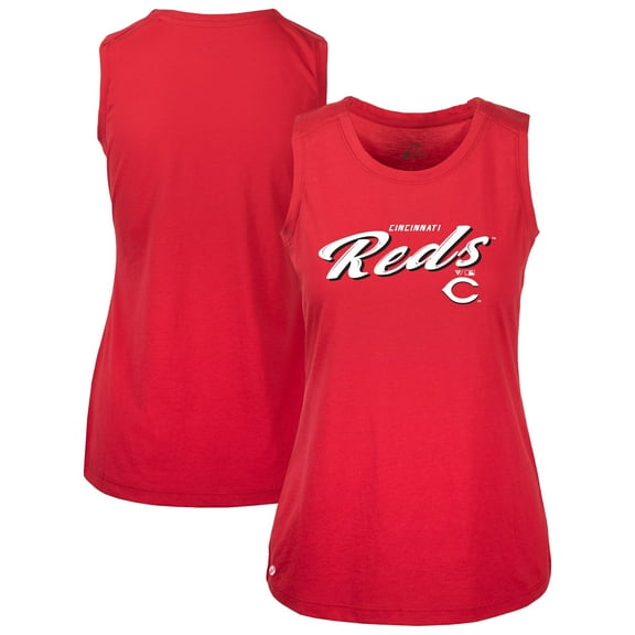 Women's-Levelwear  Red Cincinnati Reds Macy Tank Top