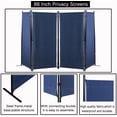 thumbnail image 4 of Room Dividers Folding Privacy Screen 4 Panel Partition Temporary Wall Divider Freestanding Separator for Office, Hospital, School, 4 of 6