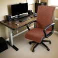 thumbnail image 4 of AOOOWER Ergonomic Office Chair Covers Checkered Pattern NonSlip Backing Waterproofs Fabric Sleeve for Comfortable Seating, 4 of 21
