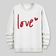 thumbnail image 4 of PNTUTB Valentine's Day Men's Fashion Print Classic Crew Neck Long Sleeve Casual Loose Pullover Comfort Sweatshirts, 4 of 6