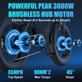 thumbnail image 2 of Kickwey Dual Motor Electric Bike for Adult, 20" Fat Tire E-Mountain Bike, 48V 23Ah Battery, Full Suspension, 7-Speed E-Bike UL2849, 2 of 6
