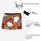 thumbnail image 3 of Balery Various Pumpkins Leopard Orange White Calzoncillos bóxer para hombre, ropa interior de algodón suave y transpirable con cinturilla de nailon-Small, 3 of 5