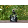 thumbnail image 2 of Handmade Wooden Primitive Tribal Statue Calendar Removable Blocks Sculpture Tiki Bar Handcrafted Unique Gift Decor Figurine Hand Carved Primitive, 2 of 4