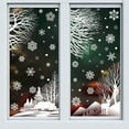 thumbnail image 1 of Christmas window stickers Christmas house town style window stickers winter snowflakes window decorations Christmas window stickers Christmas house town style window stickers winter snowflakes wind, 1 of 5