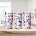 thumbnail image 2 of Flamingo Insulated Tumbler with Handle 20OZ Stainless Steel Coffee Mug Travel Cup Leak Proof Double Wall Vacuum Design Perfect Gifts for Women Girls on Birthday Christmas Summer, 2 of 6