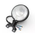 thumbnail image 2 of Refit Lampe Rétro Phare Moto Harley Racer Mental Dc 12V Support Verre Café Lentille Projecteur LED, 2 of 3