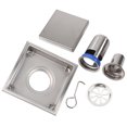thumbnail image 2 of Insert Floor Drain Strainer, 110 X 110mm Tile Insert Drain, 304 Stainless Steel For For Kitchen, 2 of 8