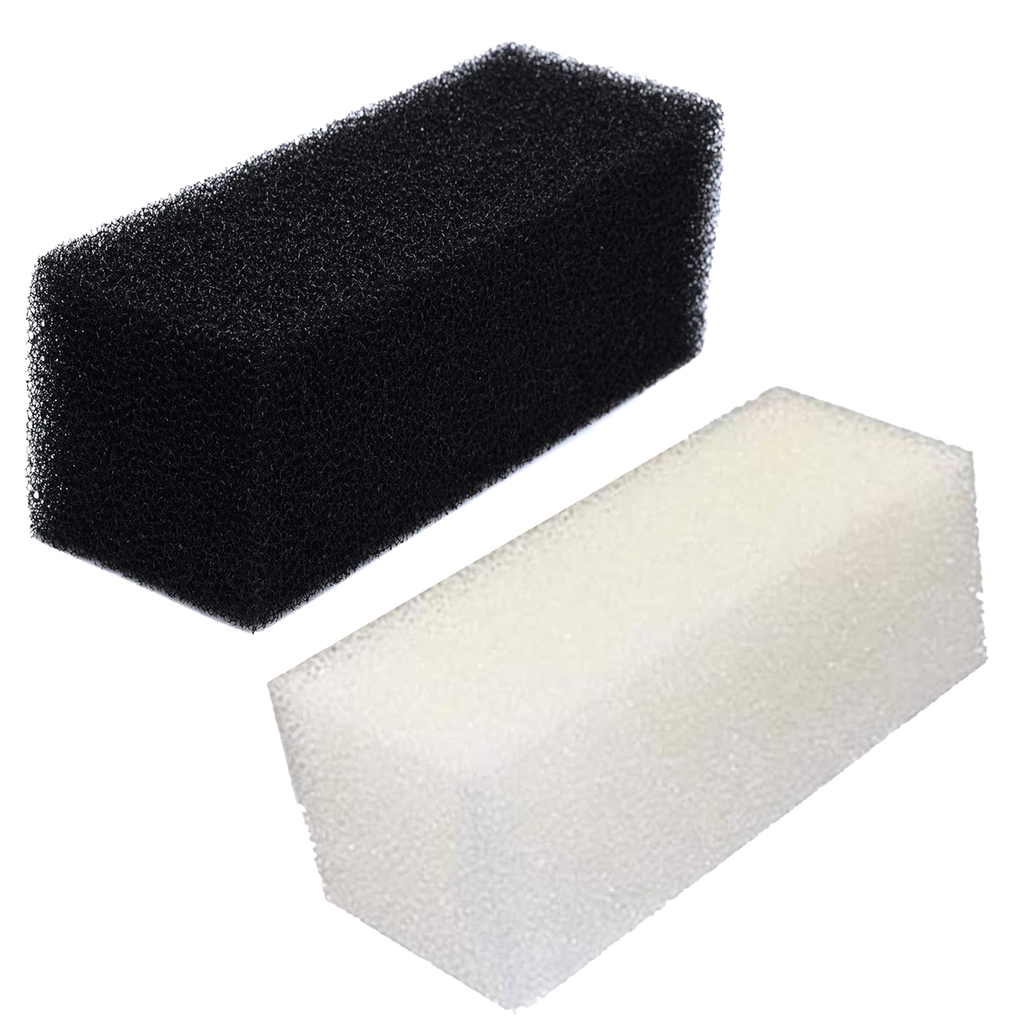 Qzbhct Replacement Foam Filters Compatible with AquaClear 110/500 A623 Filter Sponge (3 Black 3 White)