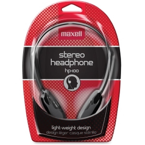 Maxell 190319 Stereo Headphone, Black (Packaging May Vary 
