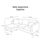 thumbnail image 3 of Paquete Casess, Sala Caprice + Cama Base Basic matr. + Sofá Cama Smart + Mesa tv mundi 65", 3 of 7