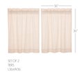 thumbnail image 3 of VHC Brands Simple Life Flax Natural 4 PC Curtain Set (2 Prairie Swag 36x18 and 2 Tier 36x36), 3 of 4