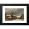 thumbnail image 2 of Anton Doll 14x11 Black Modern Framed Museum Art Print Titled - Winter Pleasure, 2 of 5