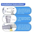 thumbnail image 4 of 10ft Washing Machine Drain Hose Extension Kit - Universal for Washer, Dishwasher & Dehumidifier, 7-Piece Set with U-Bracket, 4 Clamps & Adapter, 4 of 7