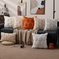 thumbnail image 6 of Halloween Pillow Covers 18x18 inch Set of 2, White Ghost Throw Pillow Cases Soft Plush Faux Fur Wool Couch Cushion Case for Chair Sofa Bedroom Living Room Home Decor, 6 of 6