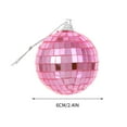 thumbnail image 3 of 2.4 Inch Mirror Disco Ball - Disco Ball with Hanging String for Parties, Birthdays, and Weddings - 90’s Disco Party Decorations and Supplies, Ceiling Décor Disco Accessories, 3 of 4
