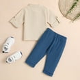thumbnail image 6 of Fsqjgq 3T Girl Clothes Cute Girls Clothes Toddler Boys Girls Half Sleeve Solid T Shirt Pullover Tops Pants Outfits Clothing Sets Kids Clothes 2 Piece Outfits Baby Girl Outfits Kids Sets Size 80, 6 of 6