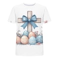 thumbnail image 5 of YTCAMLO Plus Size Easter Shirts for Men Casual Cross Jesus Graphic T Shirts Short Sleeve Workout Tees Quick Dry Christian Tops M, 5 of 5