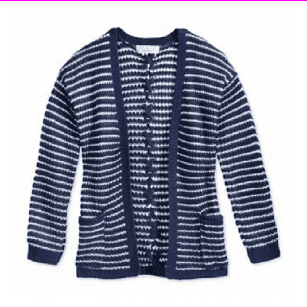 Pink Republic Girls Striped Open Front 