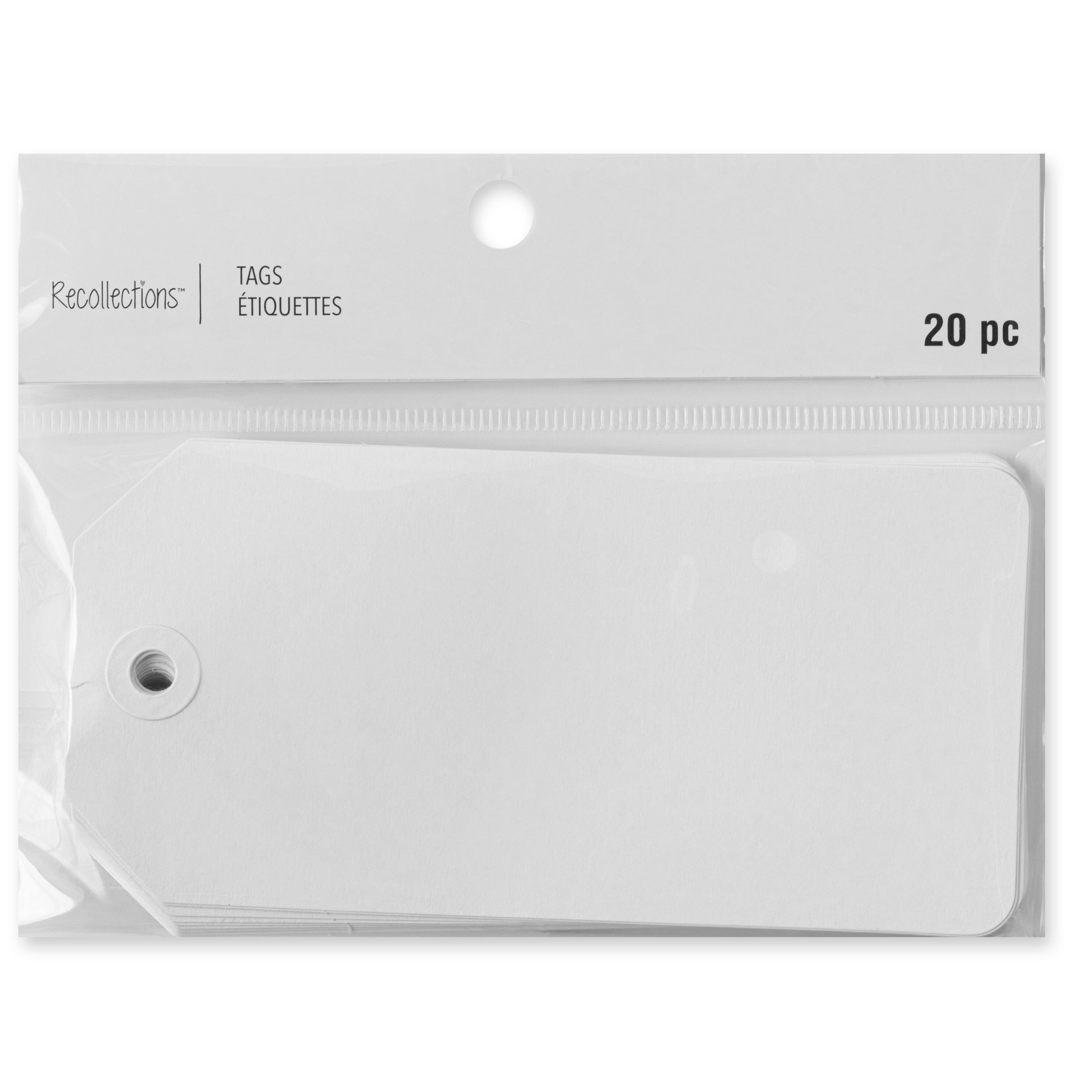 Recollections Large White Tags, 12 Packs: 12 ct. (240 total)