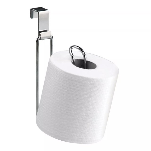 Portarrollos de papel higiénico sobre el tanque, Portarrollos de papel higiénico para baño-Cromo, Portarrollos de papel sin perforación