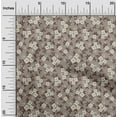 thumbnail image 2 of oneOone Viscose Chiffon Tawny Brown Fabric Floral Quilting Supplies Print Sewing Fabric By The Yard 42 Inch Wide, 2 of 5