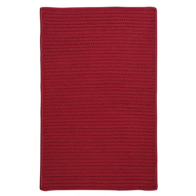 Colonial Mills Rug H578R120X156S Simply Home Solid - Sangria 10 ft. x13 ft. Braided Rug