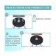 thumbnail image 4 of Rubber Coated Magnet Neodymium Magnet Base with Rubber Coating Anti Scratch Magnet (16Pack), 4 of 5
