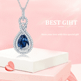 thumbnail image 5 of Gyugmhao Infinity Necklace with CZ,S925 Sterling Silver Infinity Birthstone Pendant Necklace Jewelry Birthday Gift for Women, 5 of 8