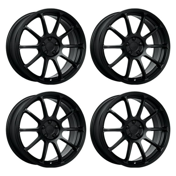 4 x KATANA RACING KR07 18X8 5X114.3  40mm Matte Black Alloy Wheel Rim 18" Inch