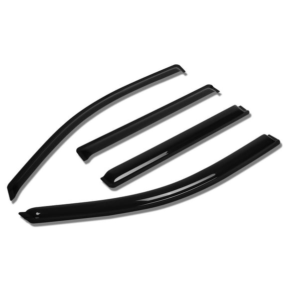 DNA Motoring WVS-T2-0119 For 2015 to 2016 Chevy Tahoe / GMC Yukon 4pcs Window Vent Visor Deflector Rain Guard (Dark Smoke)
