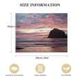 thumbnail image 2 of CMMY Coastal Sunset CANVAS Print Glowing Pink Clouds Beach Photography Pastel Sky Coast Wall Art Nature Photo Ocean Home Decor Ready to Hang, 2 of 5