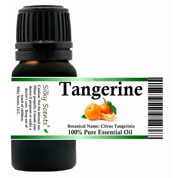 Tangerine Essential Oil 5 ml (1/6 fl oz) - 100% Pure and Natural by Silky Scents