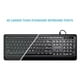 thumbnail image 2 of Teclado Usb Retroiluminado Con Cable Letra Grande Letra Led Blanco Iluminado, 2 of 5